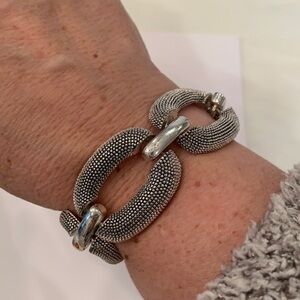 💐5/25 silver tone chunky large chain link